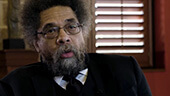 Still image of Cornel West on why free speech is imperative.